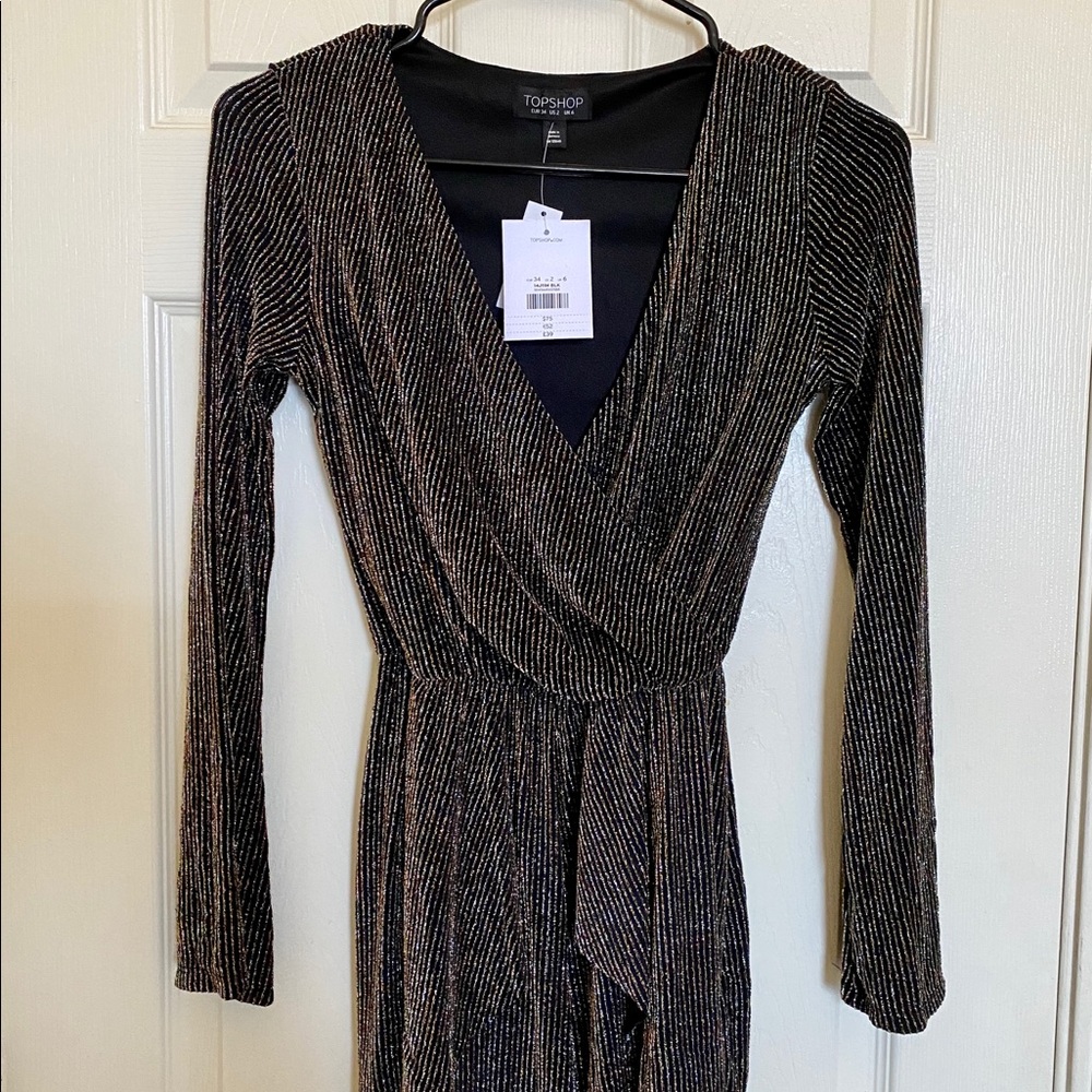 Topshop Glitter Romper - size 2
